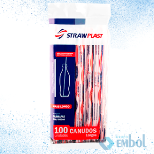 CANUDO STRAWPLAST TRADICIONAL SACHÊ LONGO 5MM X 26CM C/100