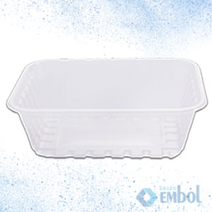 KIT POTE PP PRAFESTA C/ TAMPA RETANGULAR 750ML C/24