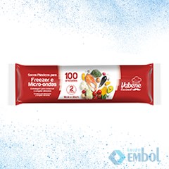 SACO PLÁSTICO FREEZER E MICRO-ONDAS 18X35 2LITROS VABENE C/100
