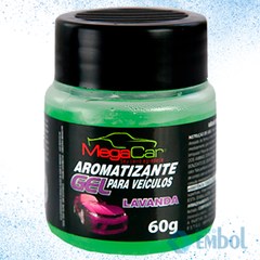 AROMATIZANTE EM GEL LAVANDA MEGACAR C/60G