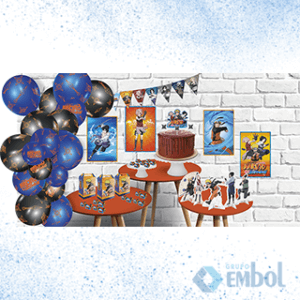 KIT FESTA NARUTO FESTCOLOR COM 7 PEÇAS