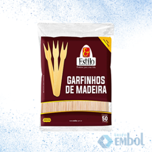 GARFINHO ESTILO DE MADEIRA C/50