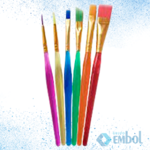 KIT DE PINCÉIS BRICOFLEX ARTESANATO E CONFEITARIA  C/6