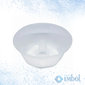 FORMA PARA PUDIM PEQUENO COM TAMPA PLASTILÂNIA 120ML C/10