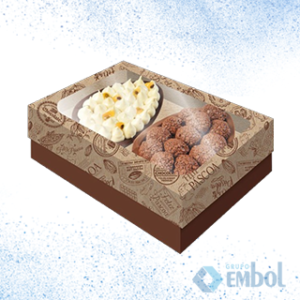 EMBALAGEM CAIXA OVO DE PÁSCOA (OVO DE COLHER) 100G 2 OVOS FESTCOLOR PP C/6