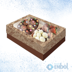 EMBALAGEM CAIXA OVO DE PÁSCOA (OVO DE COLHER) 150G 2 OVOS FESTCOLOR P C/6
