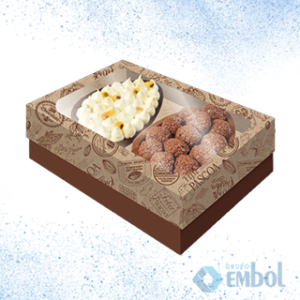 EMBALAGEM CAIXA OVO DE PÁSCOA (OVO DE COLHER) 250G 2 OVOS FESTCOLOR M C/3