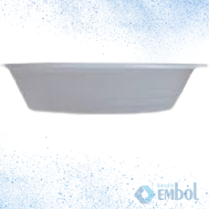 PRATO DESCARTÁVEL PS COPOPLAST FUNDO 15CM BRANCO C/10