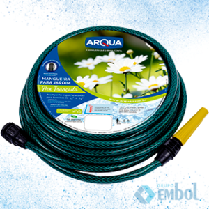 MANGUEIRA ARQUA JARDIM FLEX TRANÇADA VERDE ROLO 10M