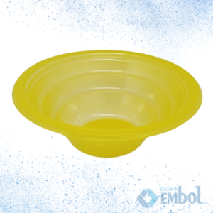 PRATO DESCARTAVEL PS KOPUS FUNDO 15CM AMARELO C/10
